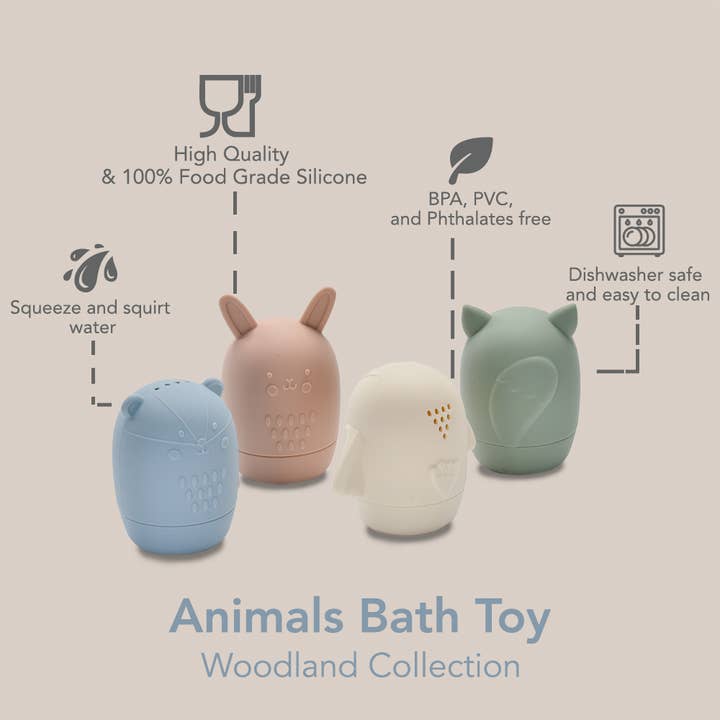 Maighan Distribution – wholesale Bath toy – Baby – Animal Bath Toys Woodland Collection - Woodland5