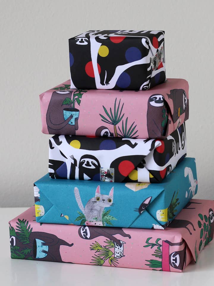 Havearbejde Sloths Indpakningspapir for engroshandel hos Surfing Sloth