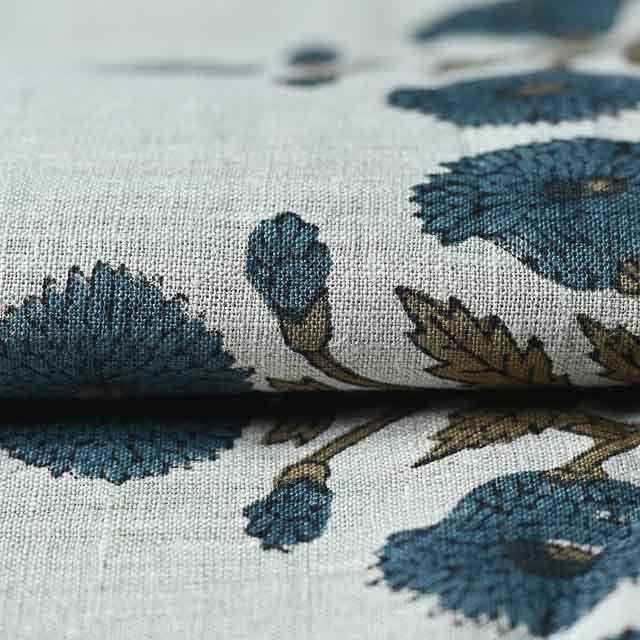 Thread To Form - Wholesale Fabric - Nikita Hand Block Printed Linen Fabric2