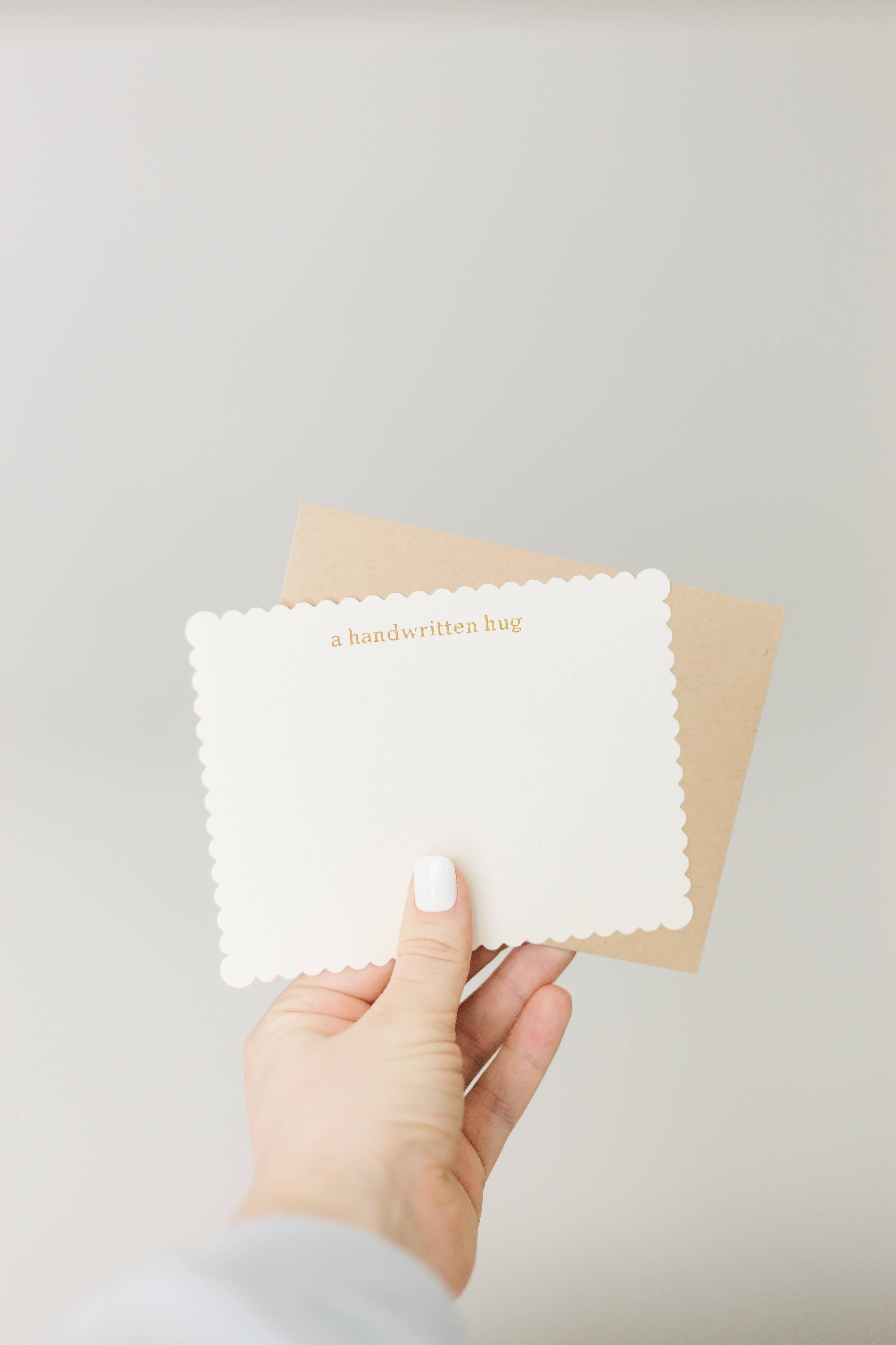 Studio Portmanteau - Wholesale Stationery/Notecard Set - Custom Text Letterpress Scalloped Flat Greeting Card5