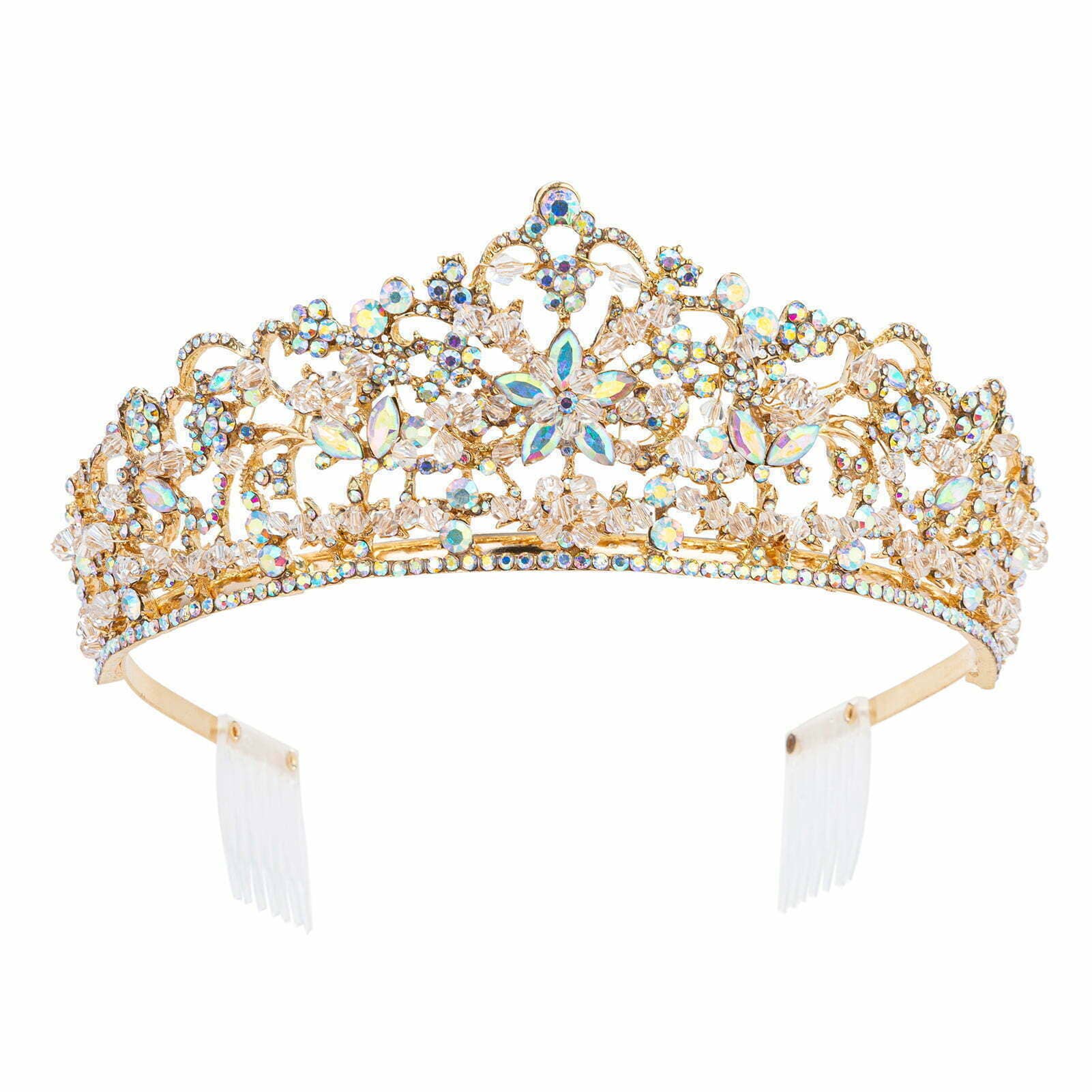 Diacly - Vente Diadème – femme - Diadème en strass coulé à la main en cristal1