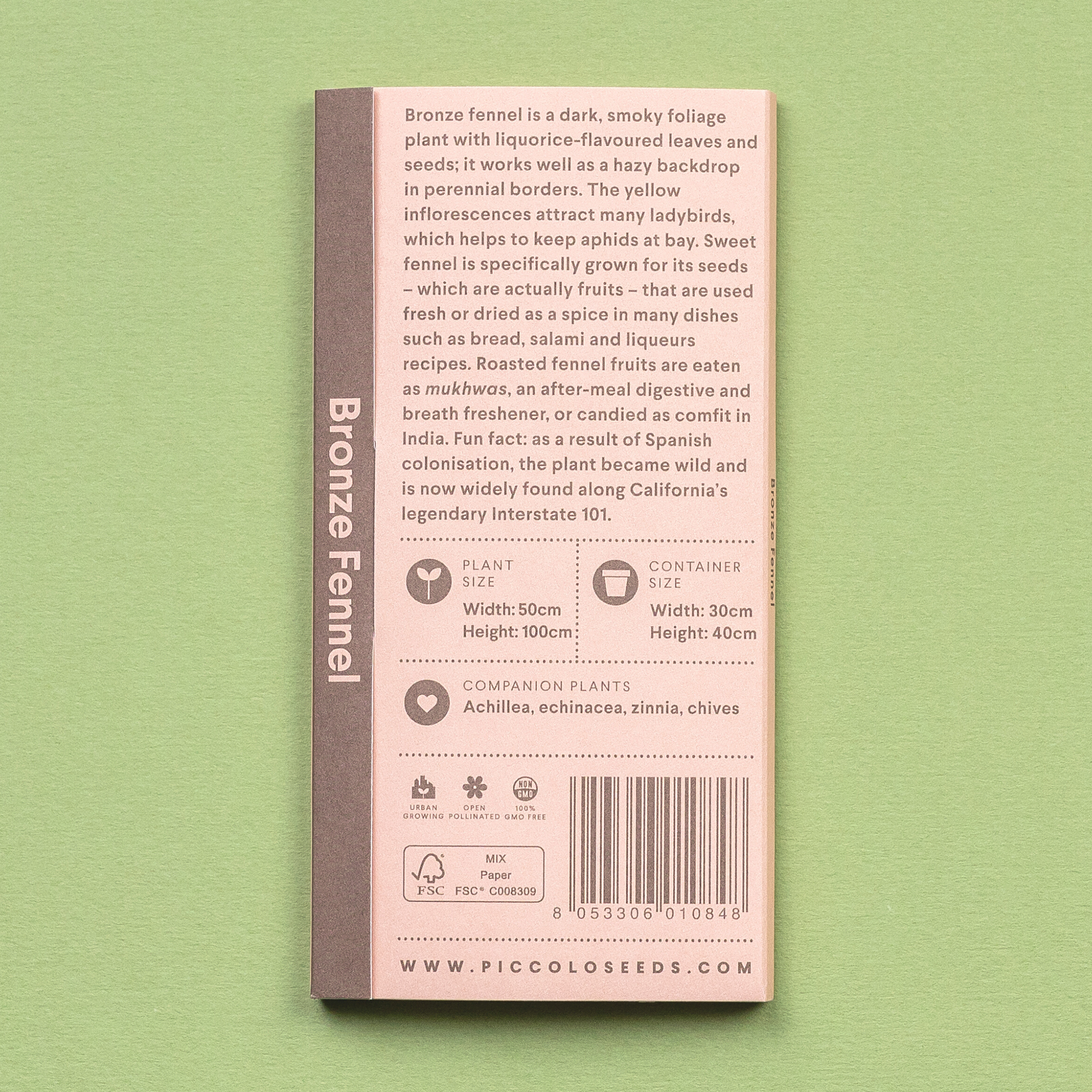 Piccolo Seeds - Wholesale Plant Seeds - Fennel Bronze2