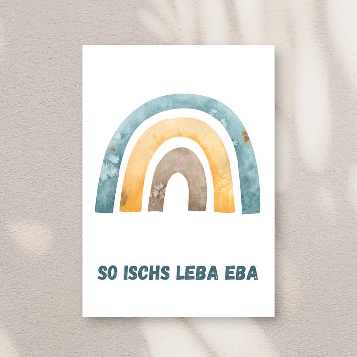 That's life - Swabian Postcard A6 for wholesale by eiwandfrei