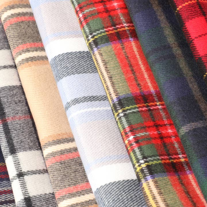 Fashion City - Wholesale Scarf – Women's - Cashmere Feel Plaid Pattern Scarf - Multiple-Pattern Print3