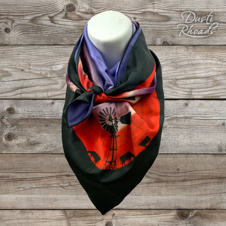 Dusti Rhoads - Wholesale Scarf - Women's - SALE - God's Country Silk Scarf