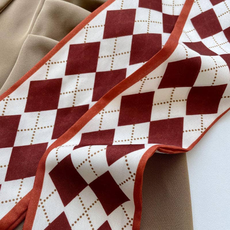 VividLux - Wholesale Scarf - Women's - Vintage Long Slim Scarf – Hair Tie & Bag Ribbon7