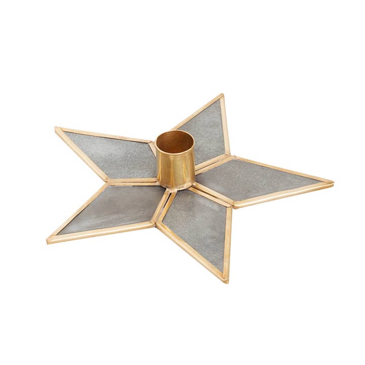 Ster kaarsenhouder, zink voor wholesale door Walther & Co.