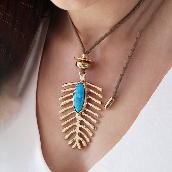 ÉMOLO – Großhandel Kette mit Anhänger/Charm – Lange Halskette Monsul ROWAN SUMMER2