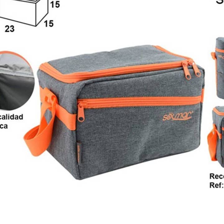 Saco Refrigerador Laranja Cinza 23X15X15 por atacado de TSJJ
