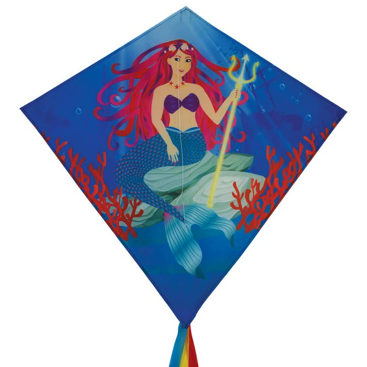 Mermaid 30" Diamond Kite (Optimized for Shipping) for wholesale by In the Breeze, LLC.