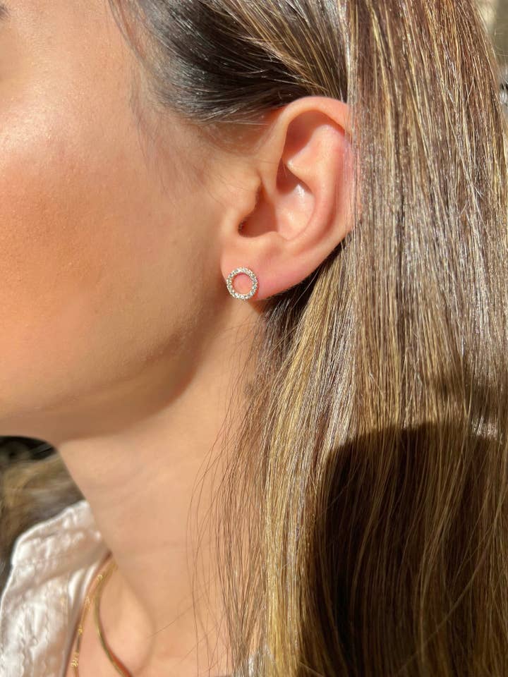 Open Circle Studs for wholesale by Gider Jewelry