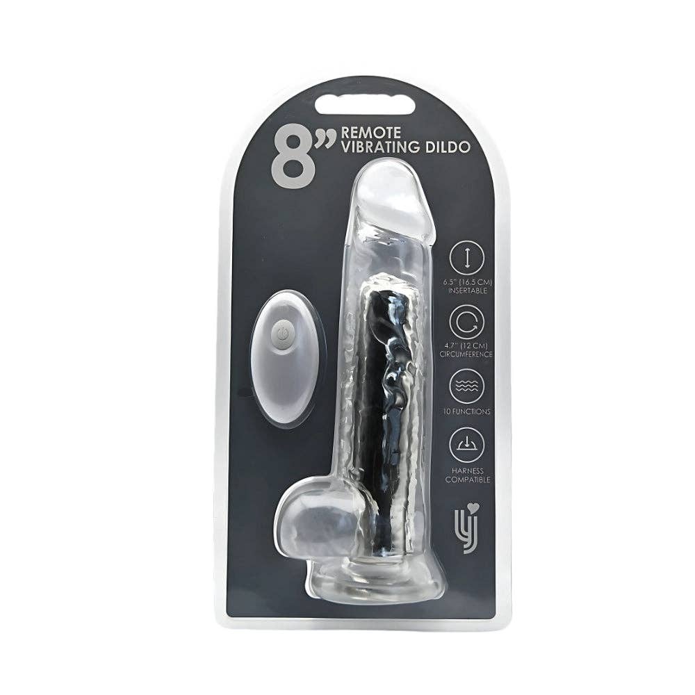 Kinky Pleasure – Großhandel Sexspielzeug – Loving Joy - 8 Zoll Fernbedienung Vibrationsrealistischer Dildo - 19 cm - Starke Blisterverpackung - Wiederaufladbar3