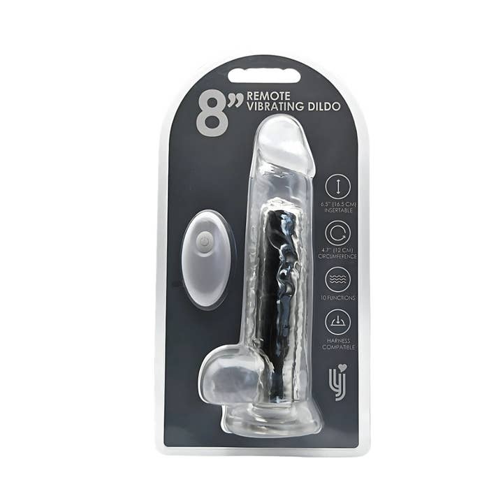 Kinky Pleasure – Großhandel Sexspielzeug – Loving Joy - 8 Zoll Fernbedienung Vibrationsrealistischer Dildo - 19 cm - Starke Blisterverpackung - Wiederaufladbar3