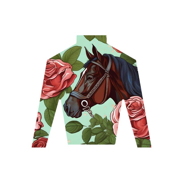 Layne Wilson - Wholesale Magnet - Derby Horse and Roses in Silks Shape Wooden Magnet
