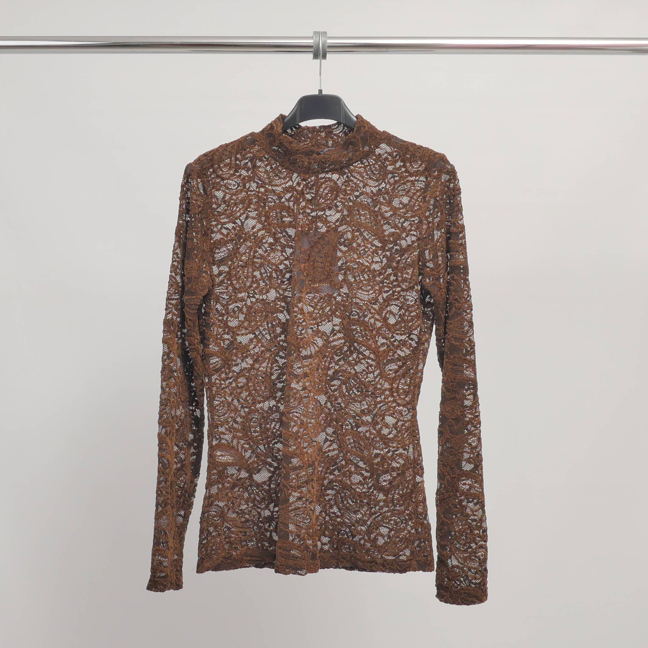 Cecile Wang - Wholesale Top - Maternity - Semi-transparent lace top with long sleeves - TDM12350-21