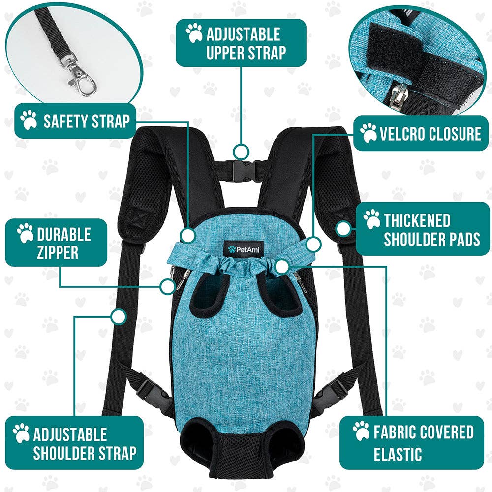PetAmi - Wholesale Pet Carrier - Cat/Dog - Classic Front Chest Pet Carrier Backpack14