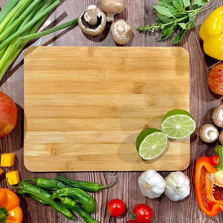 INVISION - Wholesale Cutting Board - 12pc 12x9" Bamboo Boards – Bulk Blanks for Gifts & Serving6