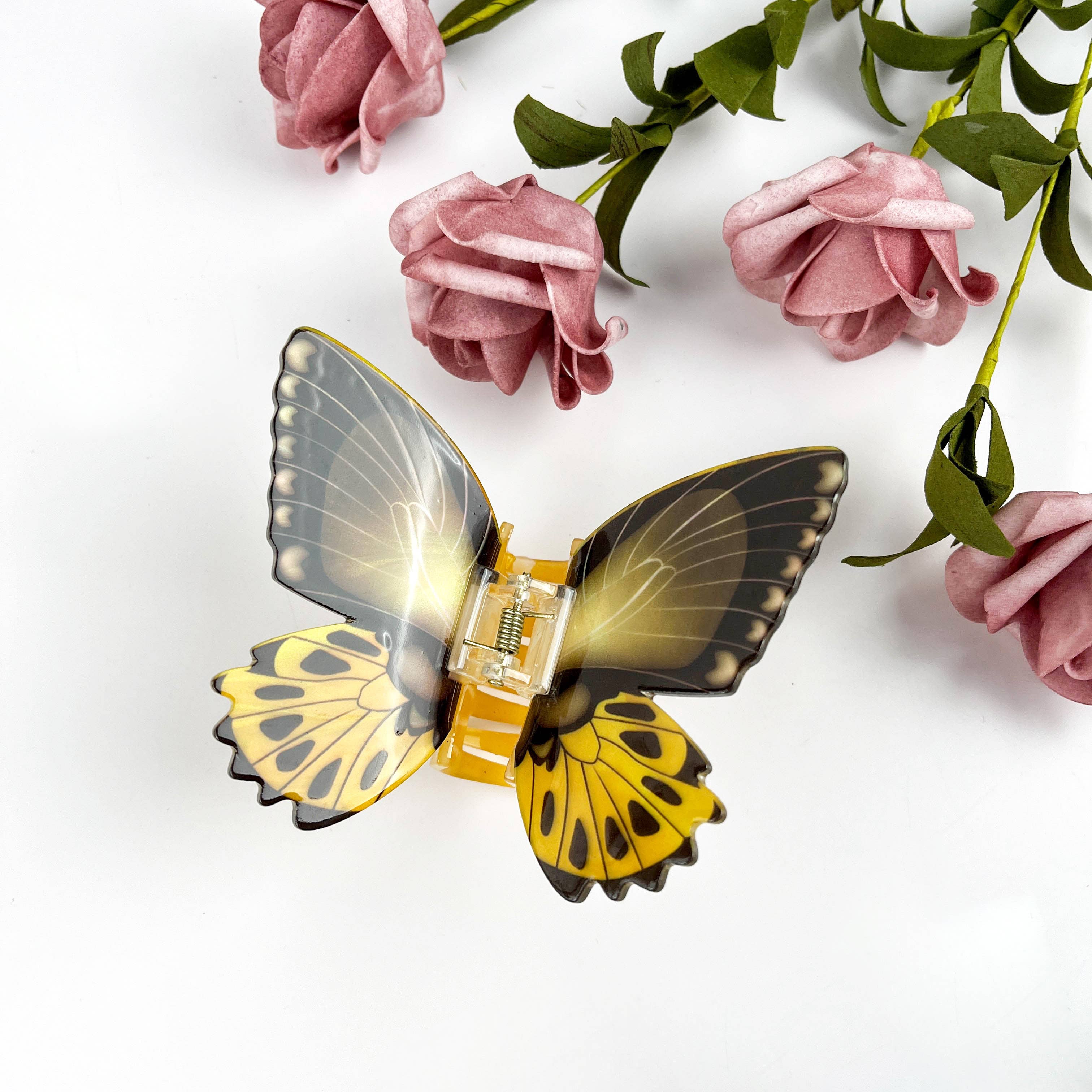 mildstyles - Wholesale Hair Clip - Women's - Simulation Printed Butterfly Hair Clip,Insect Animal Hair cl6