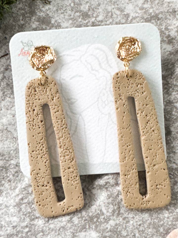 Ancient Belongings-Polymer Clay Earrings for wholesale by Anam Cara Clay Goods