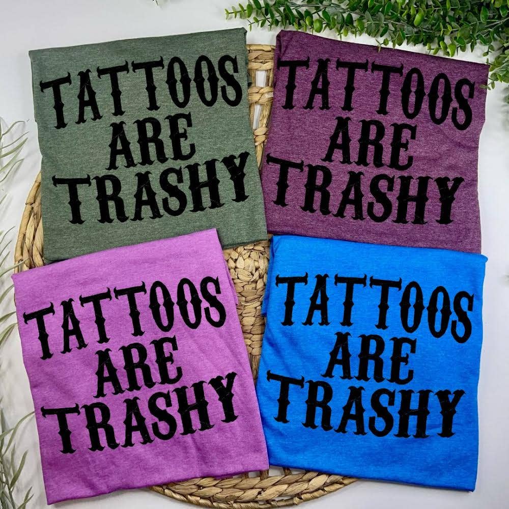 Citrine Daisy - Wholesale Screen Printed T-Shirt - Women's - Tattoos Are Trashy (T-Shirt)1