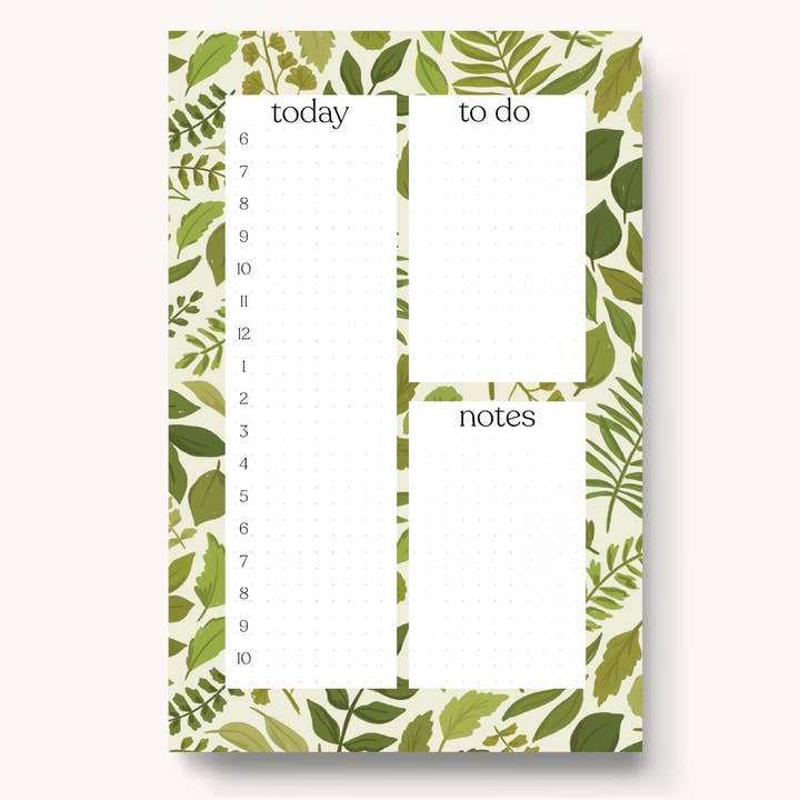Forest Floor Daily Planner Notepad for wholesale by Elyse Breanne Design