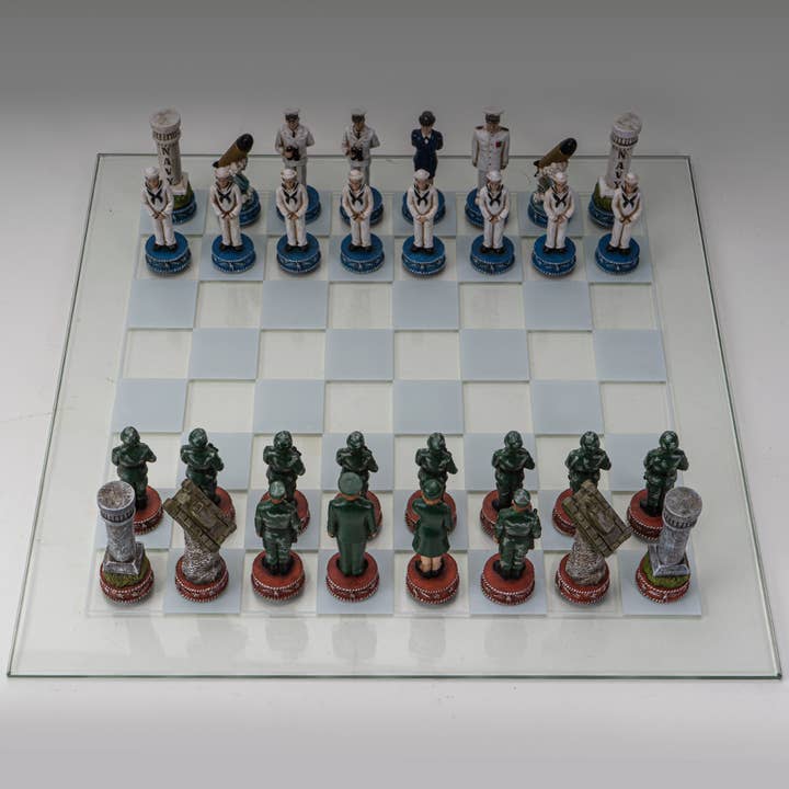 Chess Set - Army VS Navy for wholesale by Pacific Trading
