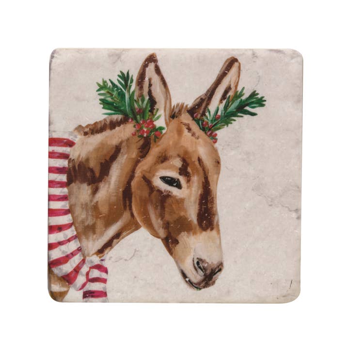 Col House Designs - Wholesale Coasters - Christmas Farm Animals Resin Coasters4