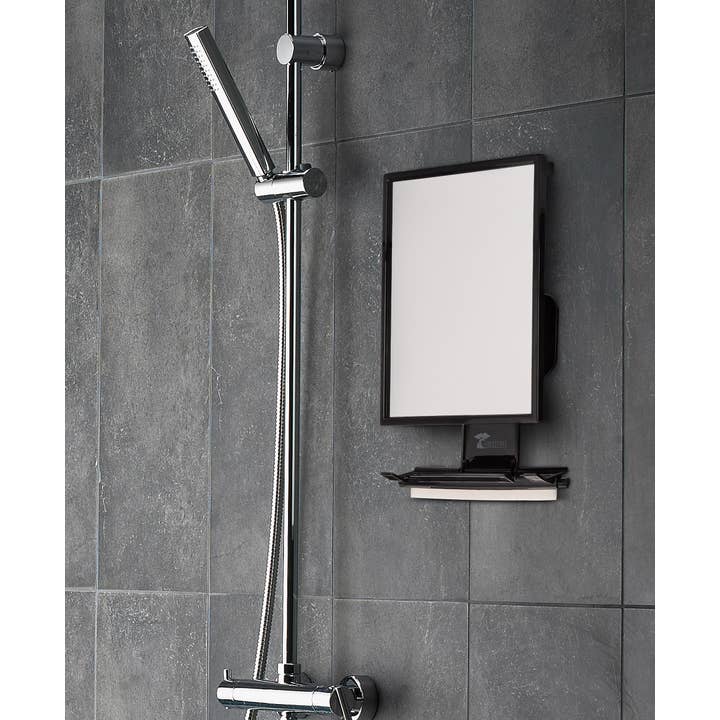 ToiletTree Products - Wholesale Bathroom Mirror - Deluxe Fogless Shower Mirror with Shelf and Squeegee1