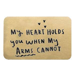 Carte portefeuille My Heart Holds You When My Arms Can't T pour la vente par Ellie Ellie LTD