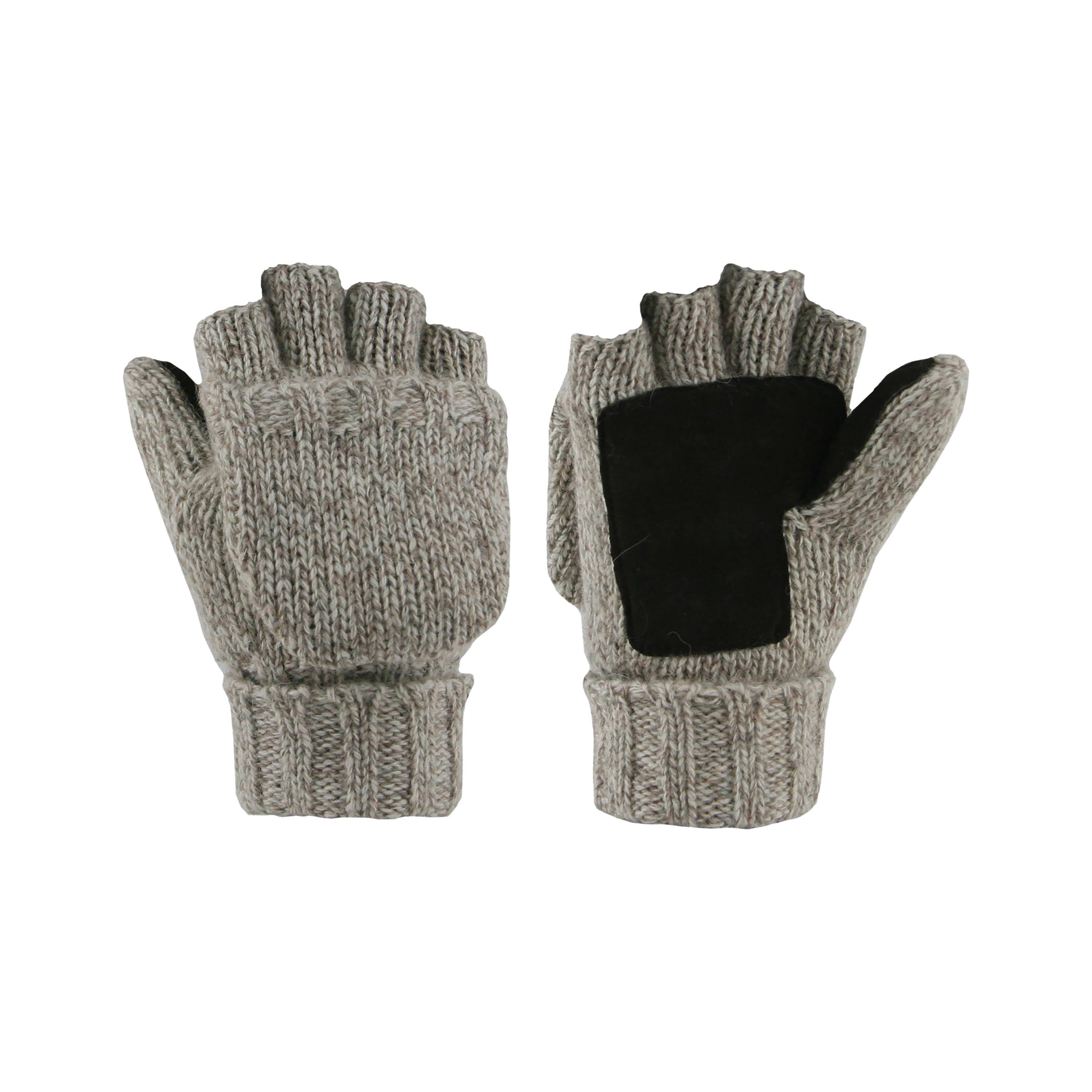 Grand Sierra - Wholesale Gloves - Men's - Mens Marled Ragg Wool Glomitt - 890923