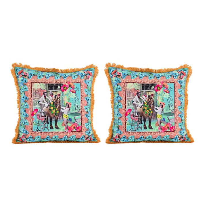 2ABCGCC23295_BLFS Set/2 CAR WASH CUSHION 20x20" for wholesale by Karma Living