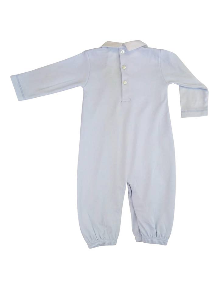 Baby Threads - Wholesale Babygown - Baby - Cars Smocked Baby boy Pima Cotton Converter Gown