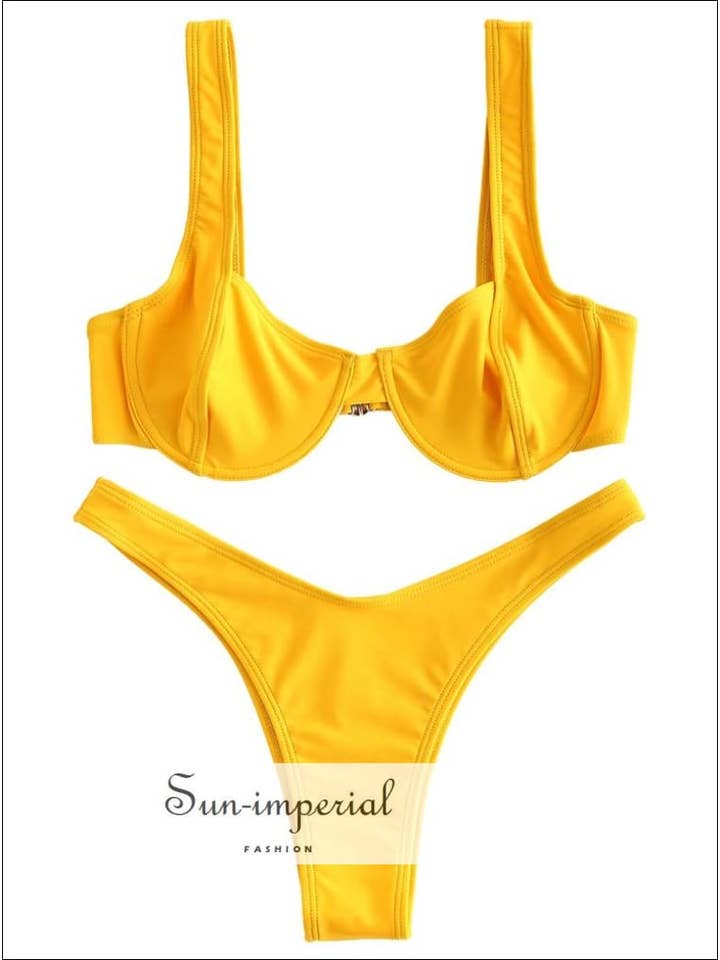 Sun Imperial - Venta al por mayor Traje de baño de dos piezas - Mujer - conjunto de bikini con aros de corte alto traje de baño bikini de mujer2