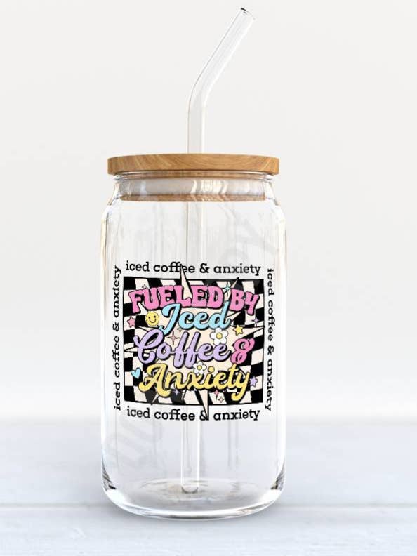 Gevoed door koffie; ijskoffieglas; ALLEEN GLAS voor wholesale door LovealwaysDesignsUS