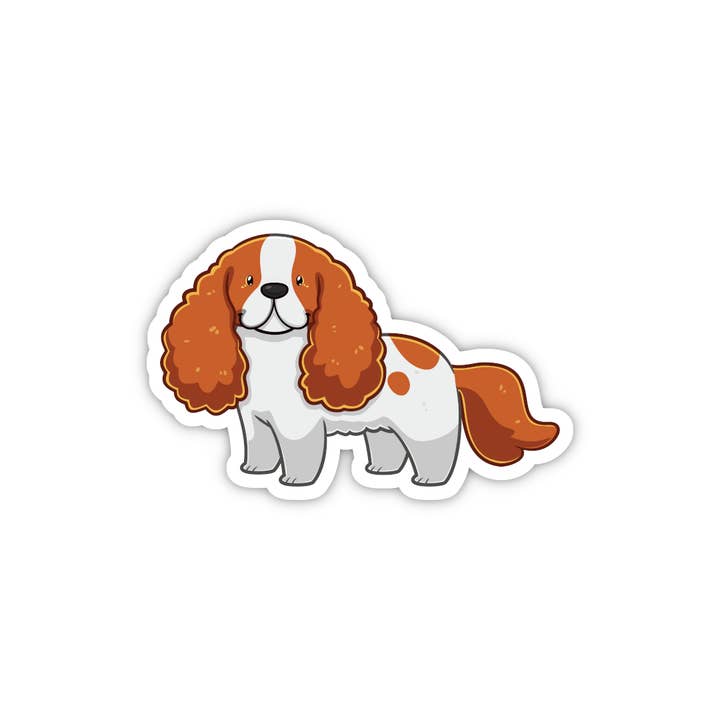 Vancity Stickers - Wholesale Sticker - Cavalier King Charles Spaniel Sticker | Cute Dog Stickers