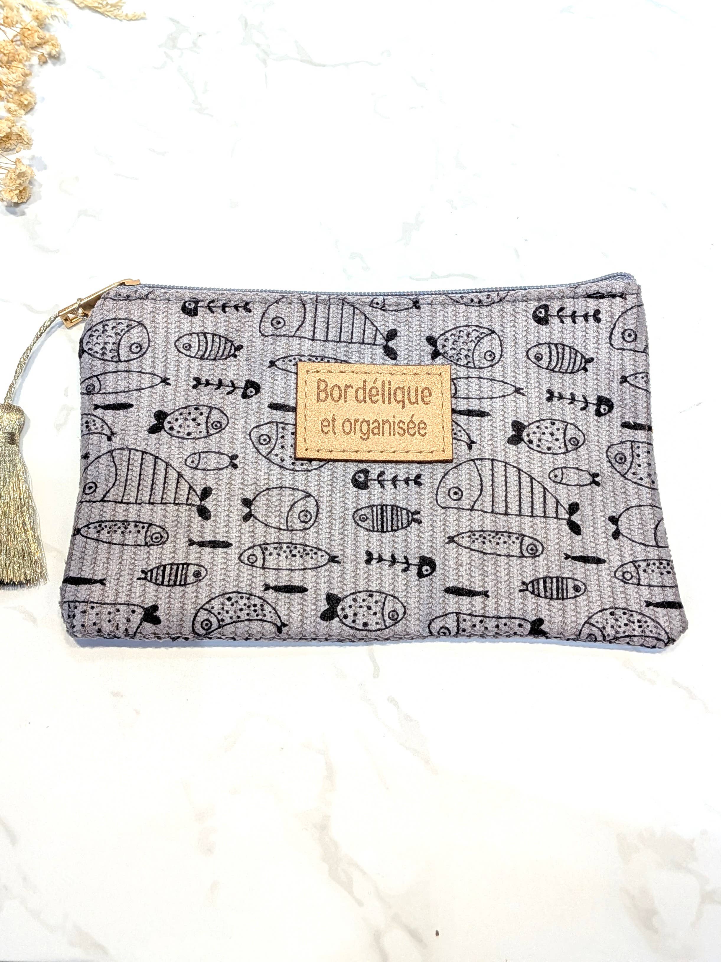 LOLO & YAYA - Wholesale Pouch - Women's - "Chaotic and Organized" pouches, 16x10cm fish1