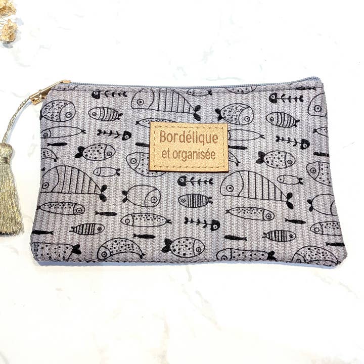LOLO & YAYA - Wholesale Pouch - Women's - "Chaotic and Organized" pouches, 16x10cm fish1