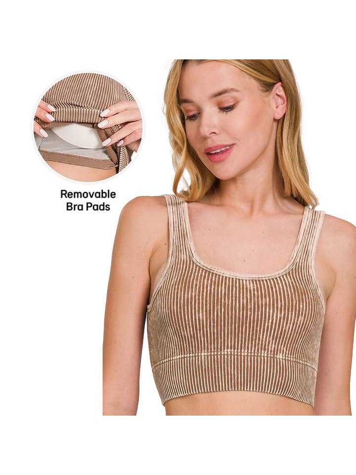 42POPS - Vendita all'ingrosso Canotta - Donna - .SI-25516 Top Corto a Coste Lavato con Scollo Quadrato8