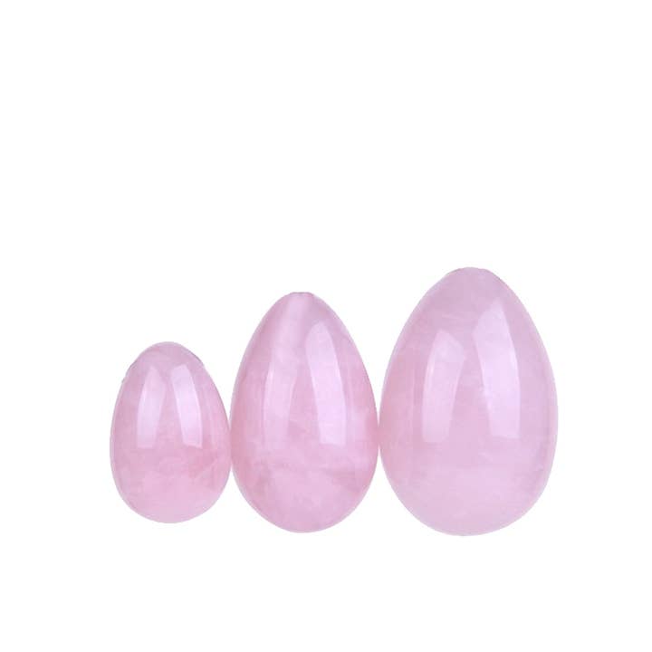 Artisans de Madagascar - Wholesale Spiritual Stone/Crystal - Unpierced Rose Quartz Yoni Eggs
