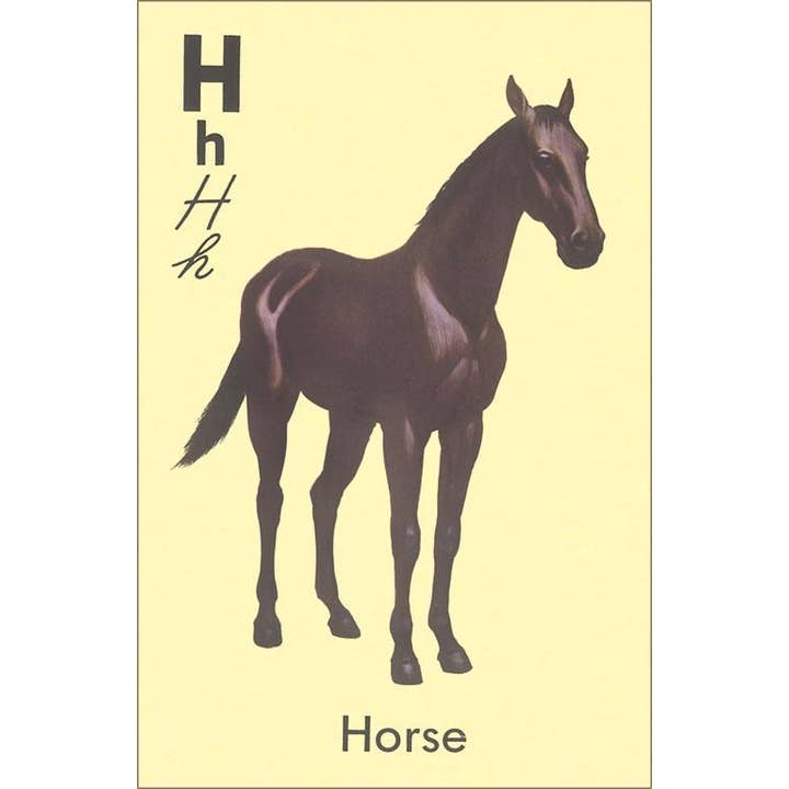Magnet KF-916 H is for Horse for wholesale by Found Image Press