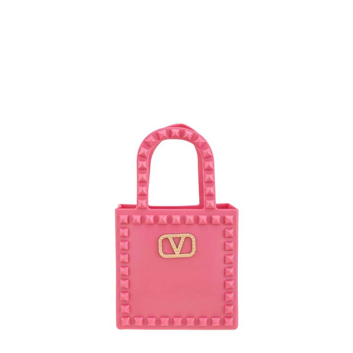 anbfashion - Vendita all'ingrosso Borsa con manico - Donna - MINI SACCHETTO DI GELATINA CON MANICO A V 22487