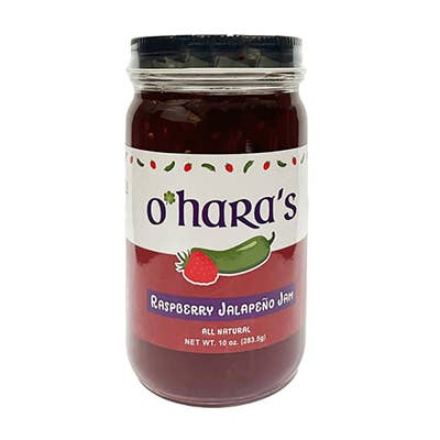 O'Hara's Raspberry Jalapeno Jam - 6 Pack Case for wholesale by Ohio-South Farm Products LLC