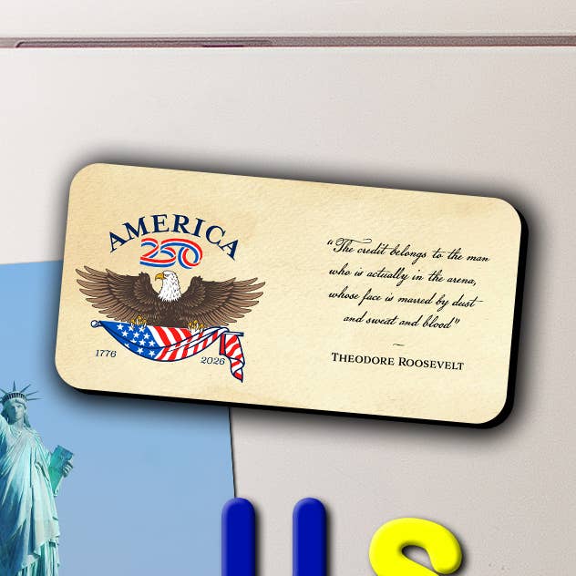 "The Credit" America250™ Magnet Long for wholesale by Nelson Gifts Wholesale