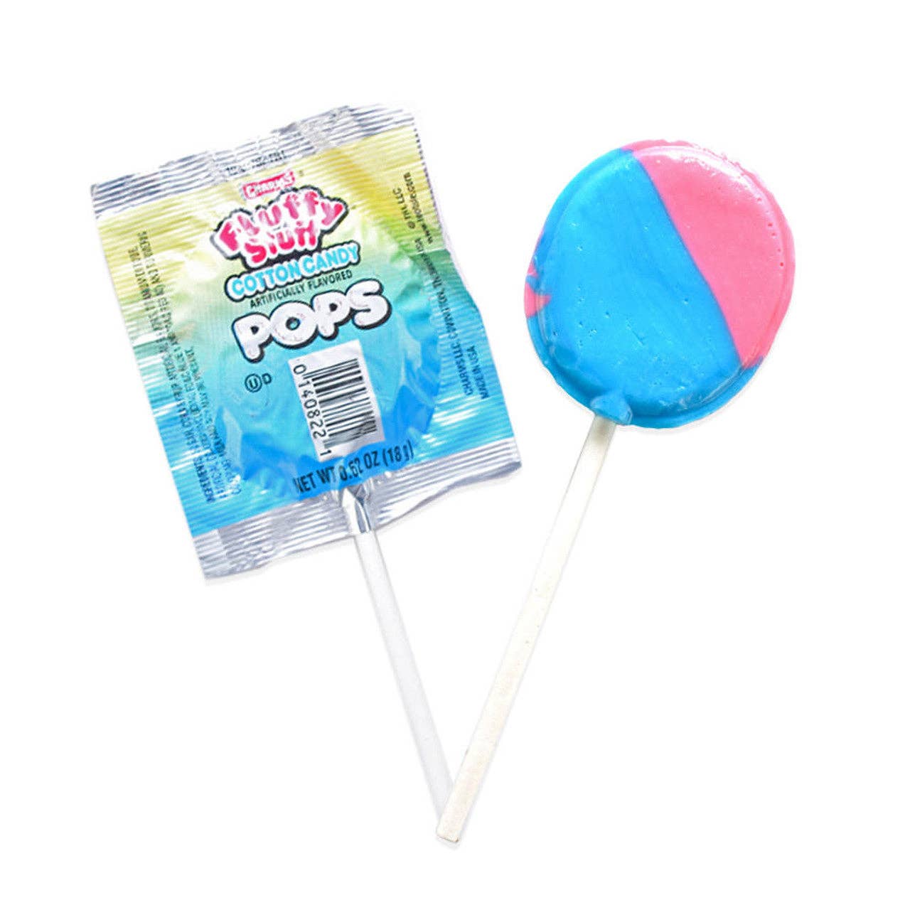 Pops Distro Inc - Wholesale Lollipop - Charms Cotton Candy Fluffy Stuff Lollipops (18g)(48ct)2
