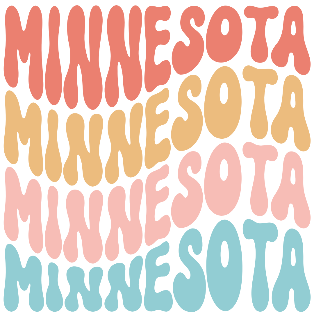 Daisy Mae Designs - Vente Aimants - Tous les 50 États Aimant Fort Acrylique Police Rétro – 2"x2"21