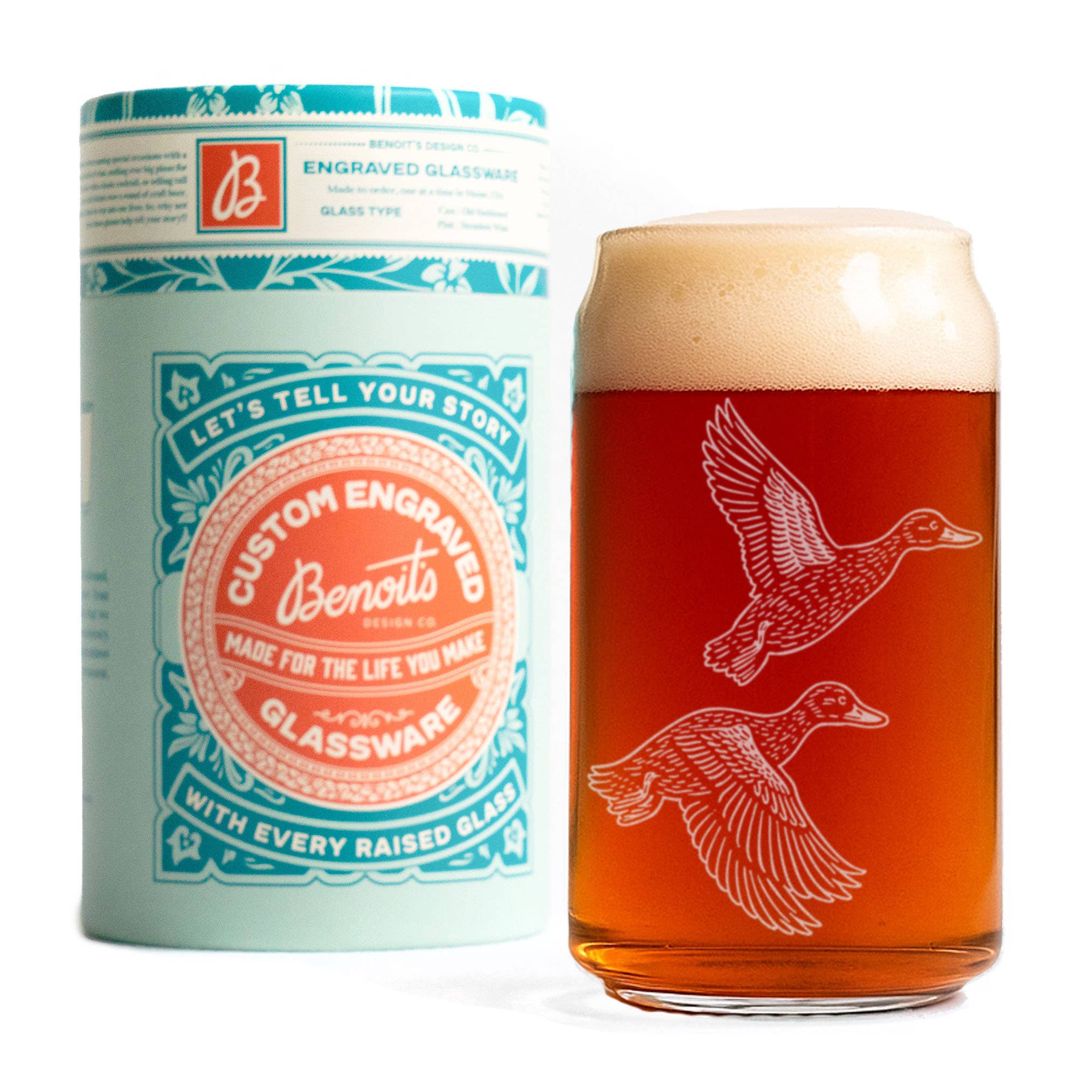 Benoit's Design Co. - Wholesale Cocktail/Liquor Glass - Flying Ducks Drinking Glasses1