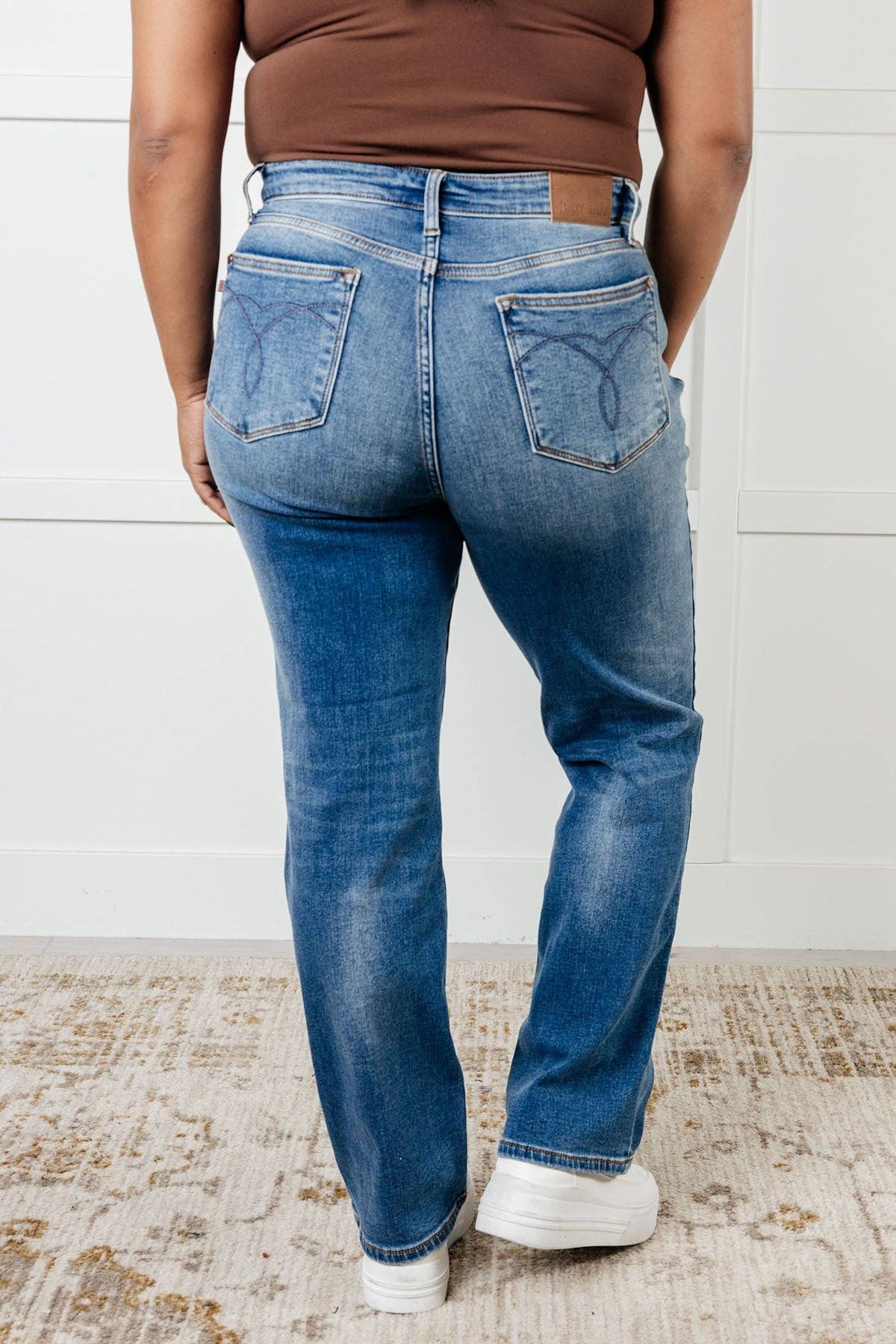 Avenue Wholesale - Wholesale Jeans - Women's - Judy Blue Vintage Wash Thermal Straight Jeans7