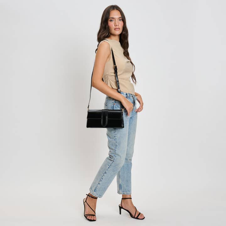 Moda Luxe - Vente Sac à bandoulière – femme - Violet - Sac à bandoulière verni1