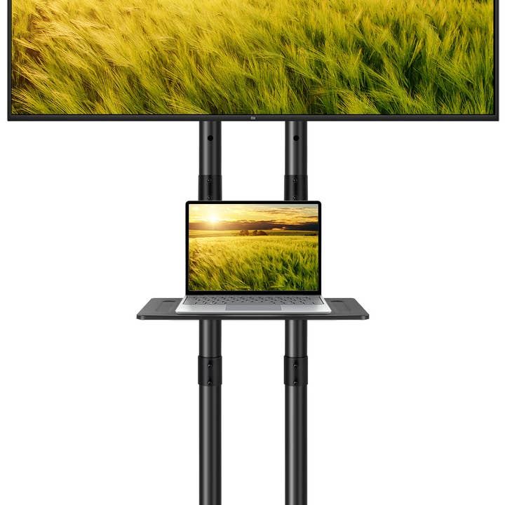 KKTONER Mobile TV Cart for 32 to 85-inch LCD LED Flat Screen/Curved TVs Floor TV Stand on Wheels for wholesale by KKTONER