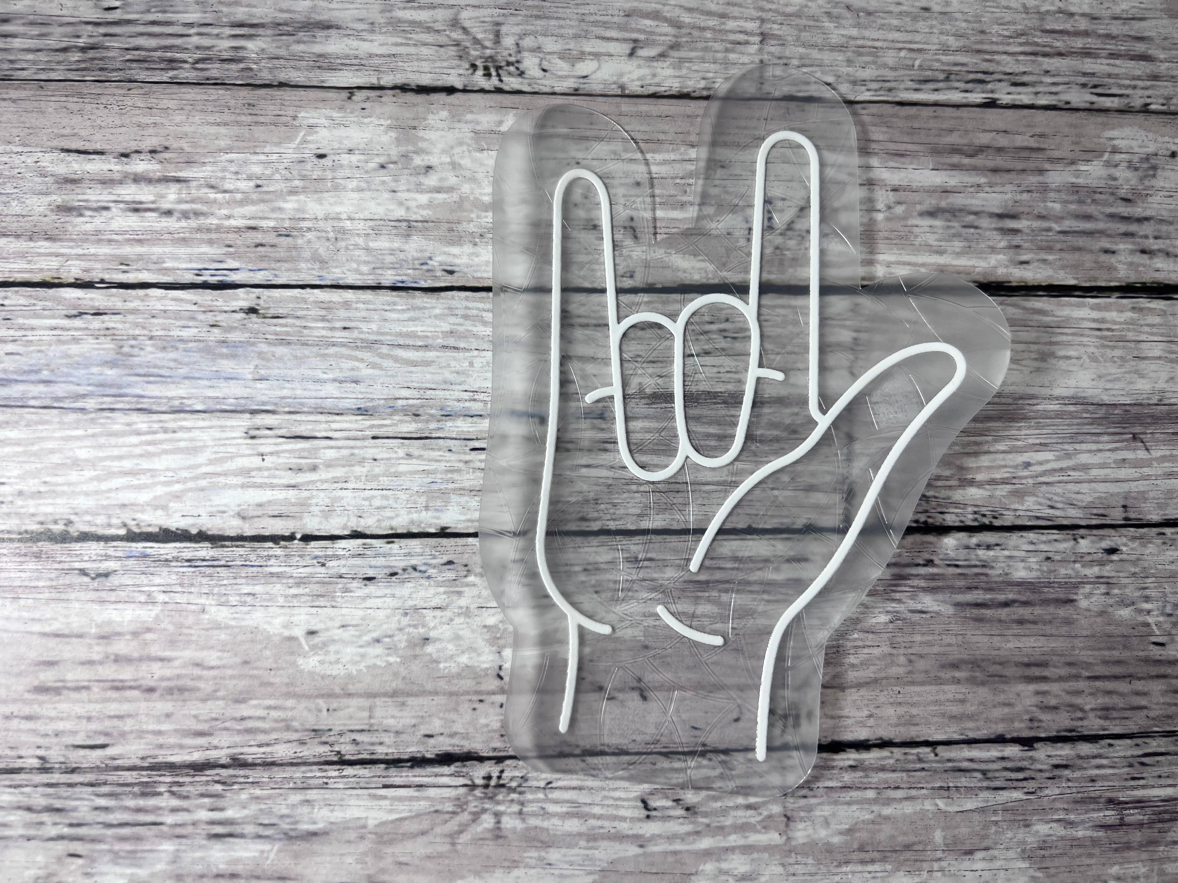 The Teaching Duo – wholesale Suncatcher – I Love You ASL Rainbow Catcher Decal, Sun Catcher Decal1